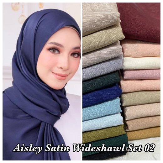 AISLEY SATIN WIDESHAWL